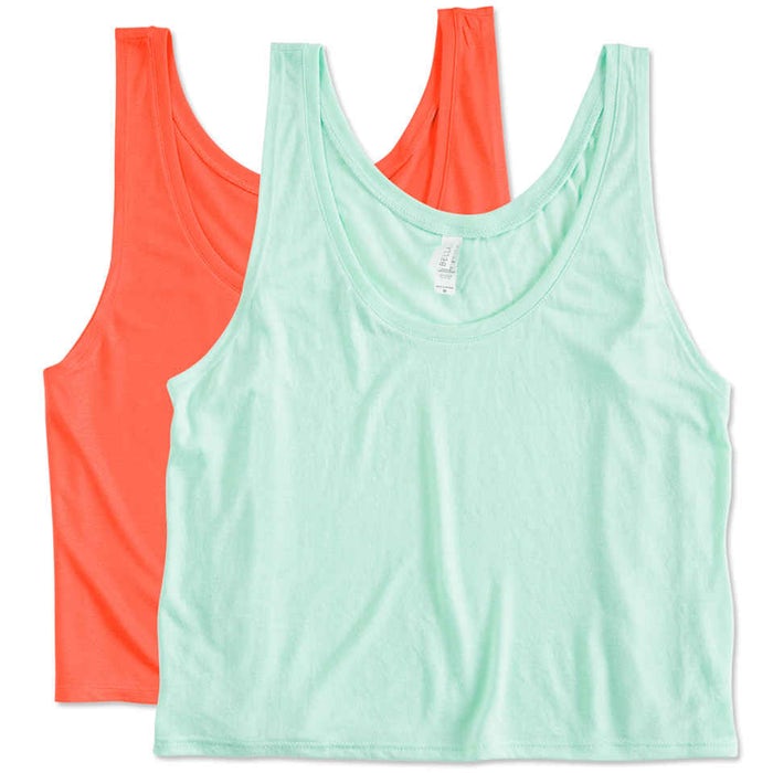 flowy crop tank top