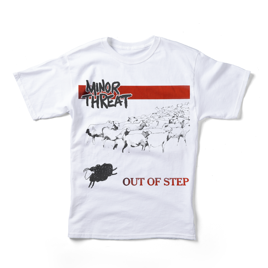 Iconic band t-shirts laydown design idea
