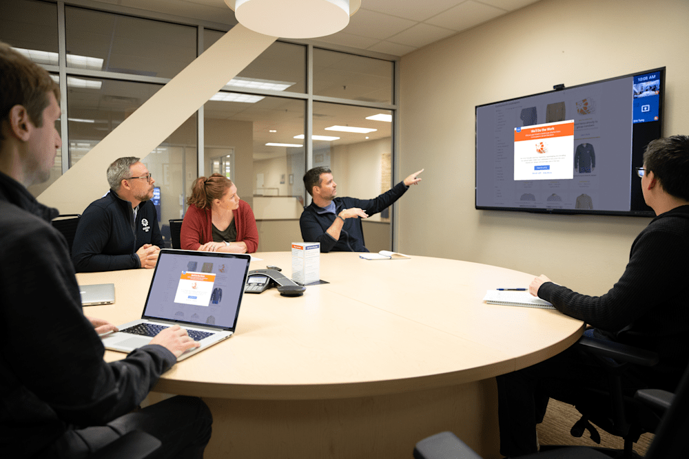 corp team building and goal setting meeting