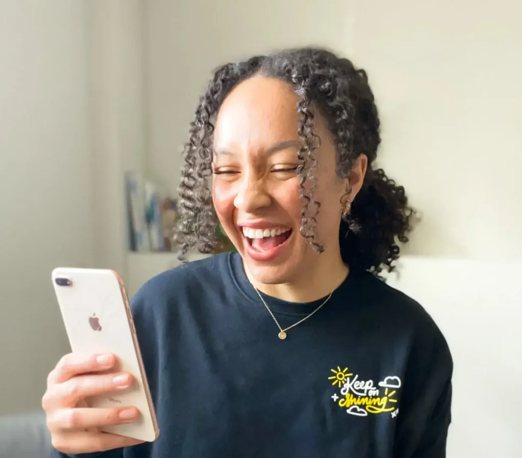 content creator with custom merch
