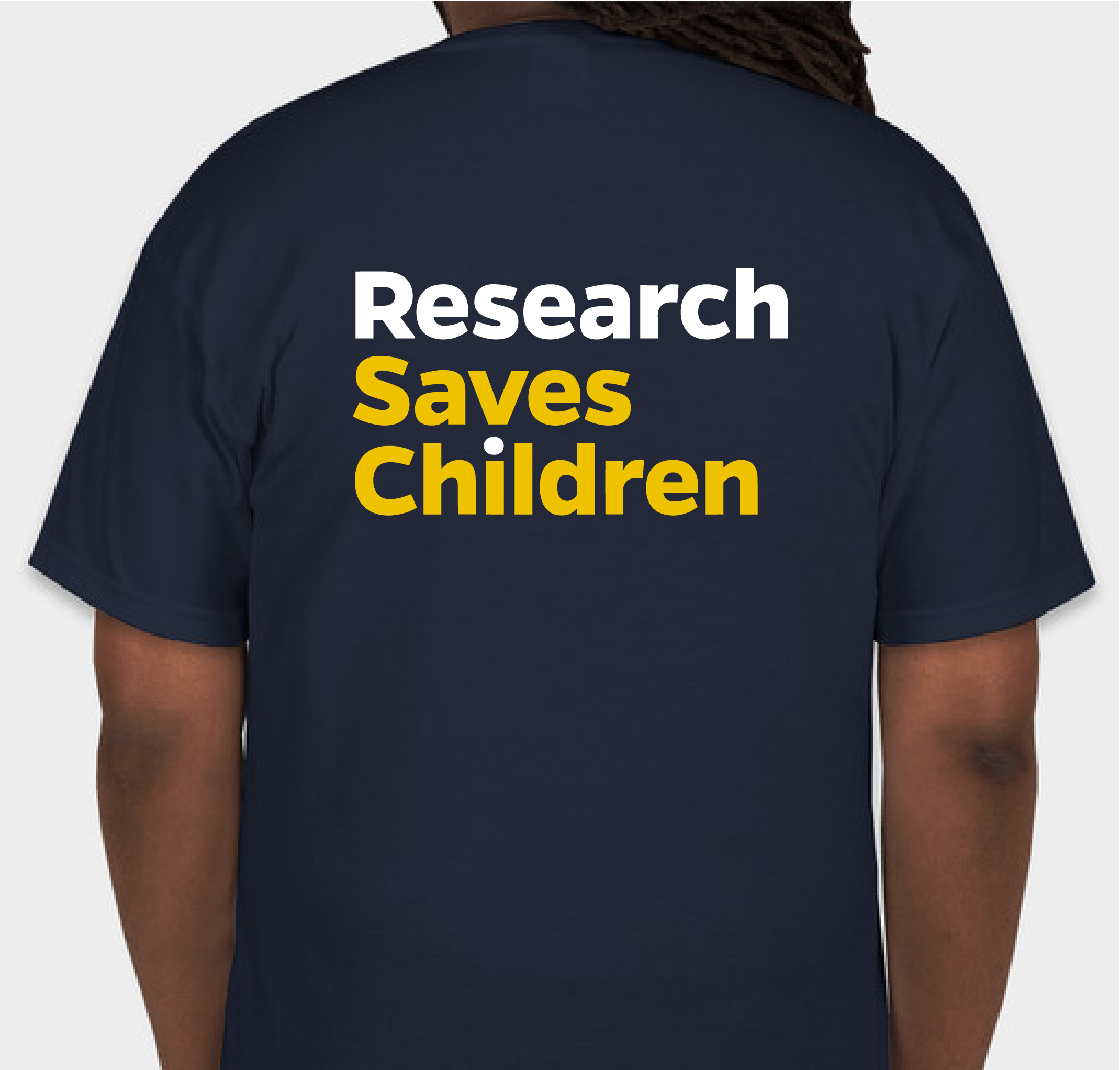 Research Saves Children: Johns Hopkins Children's Center Fundraiser - unisex shirt design - back