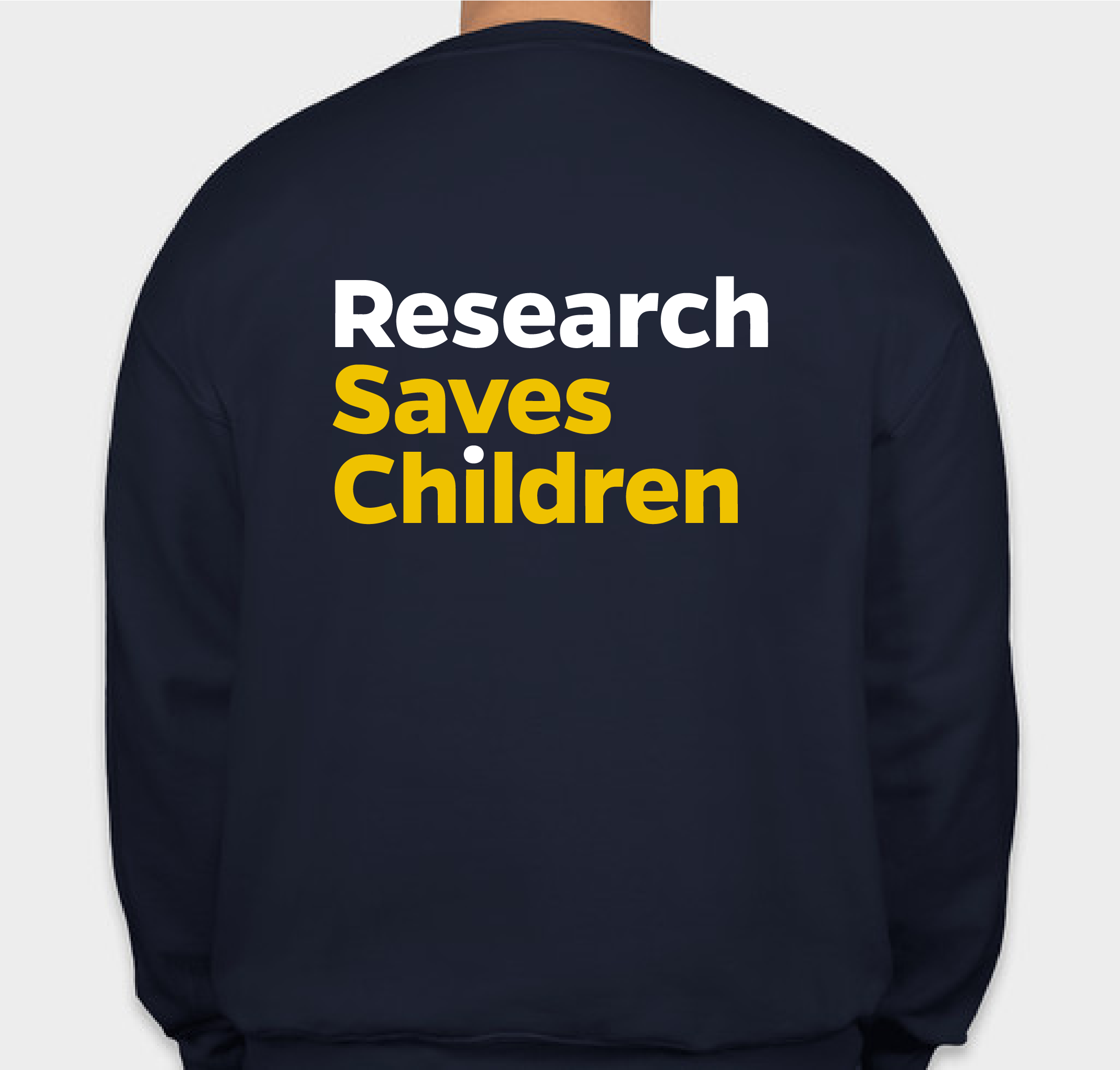 Research Saves Children: Johns Hopkins Children's Center Fundraiser - unisex shirt design - back