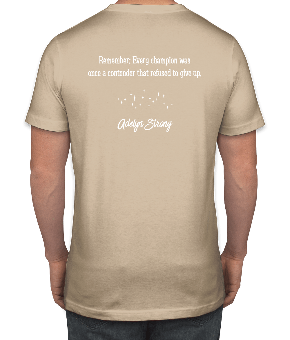 Adelyn’s Army Fundraiser - unisex shirt design - back