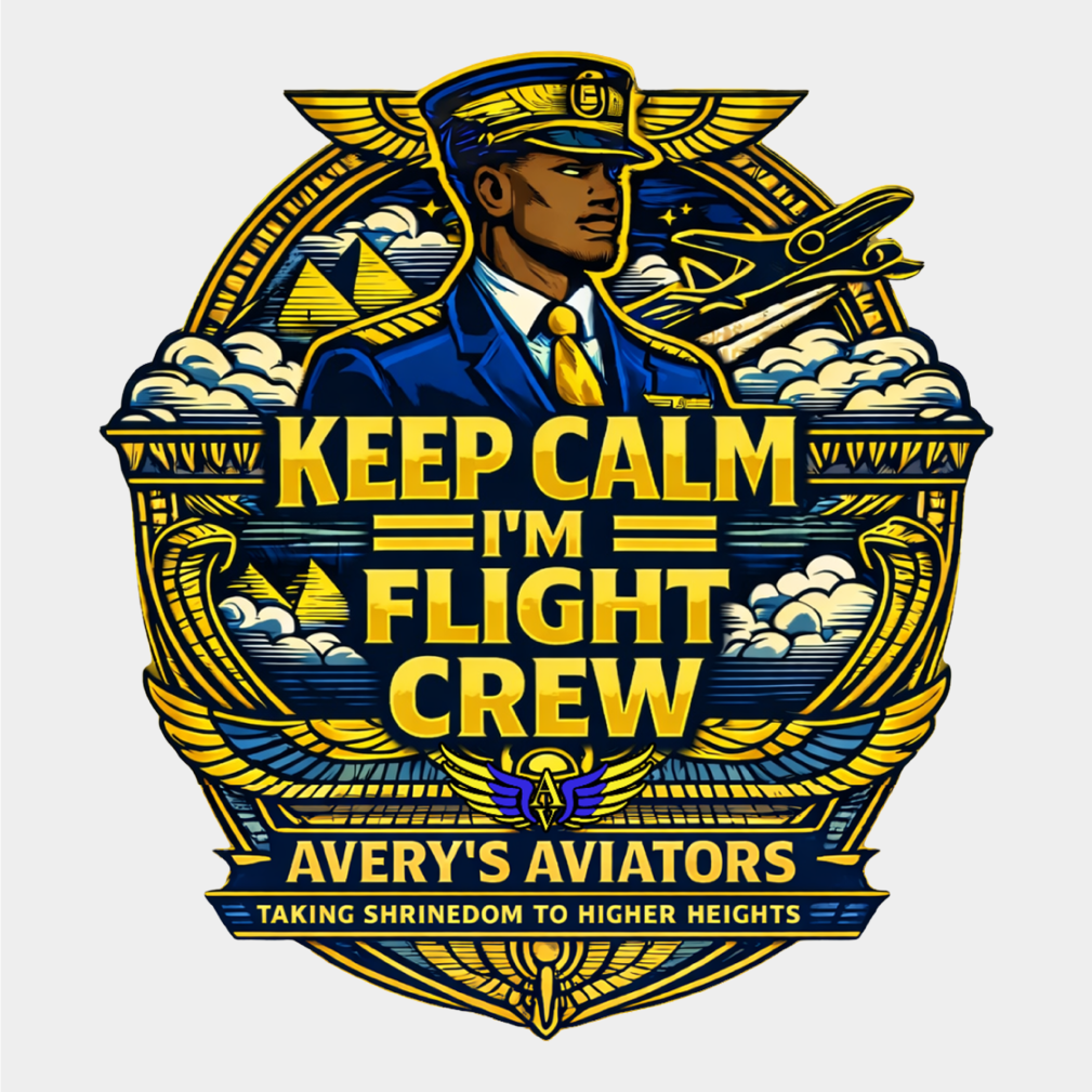 Higher Heights Flight Crew - In Time for Imperial Session shirt design - zoomed