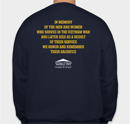 Support the In Memory program with our In Memory Gear Fundraiser - unisex shirt design - back