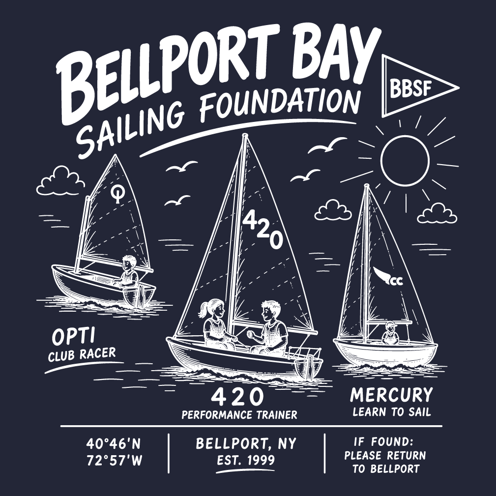 Bellport Bay Sailing Foundation shirt design - zoomed