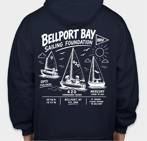 Bellport Bay Sailing Foundation Fundraiser - unisex shirt design - back