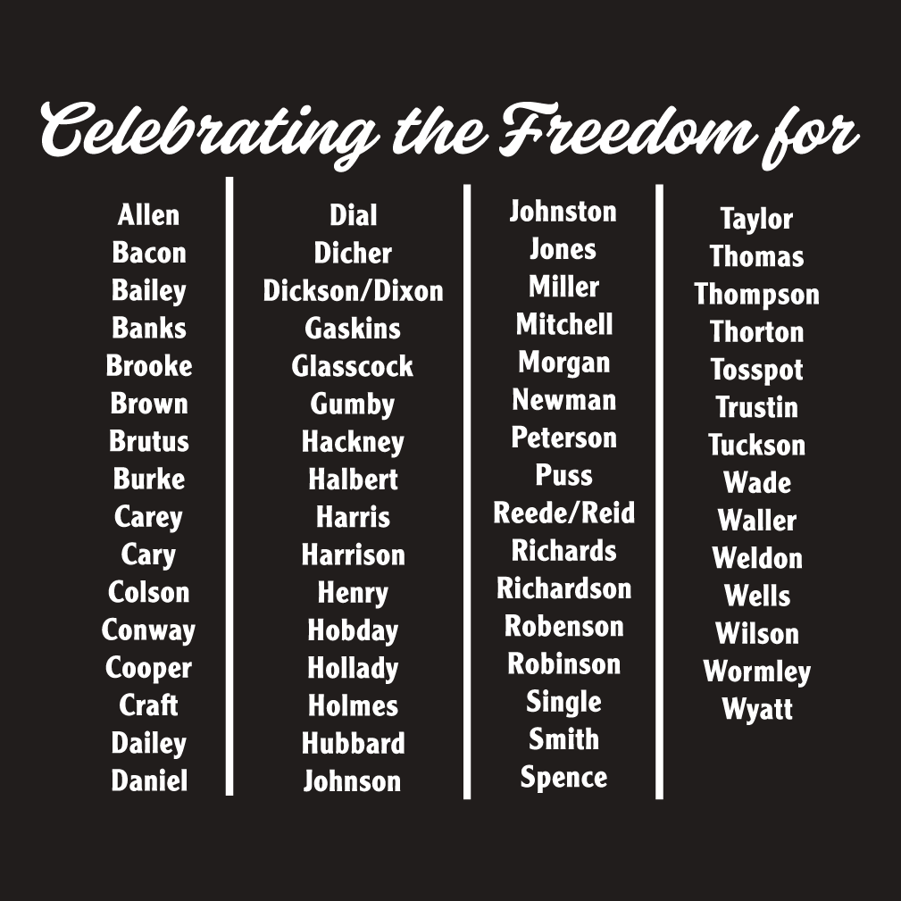 235 Years of Freedom shirt design - zoomed