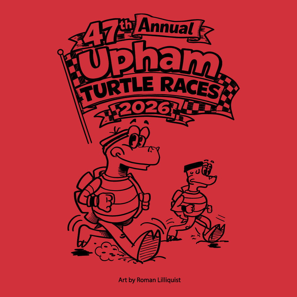 47th Annual Upham Turtle Races shirt design - zoomed