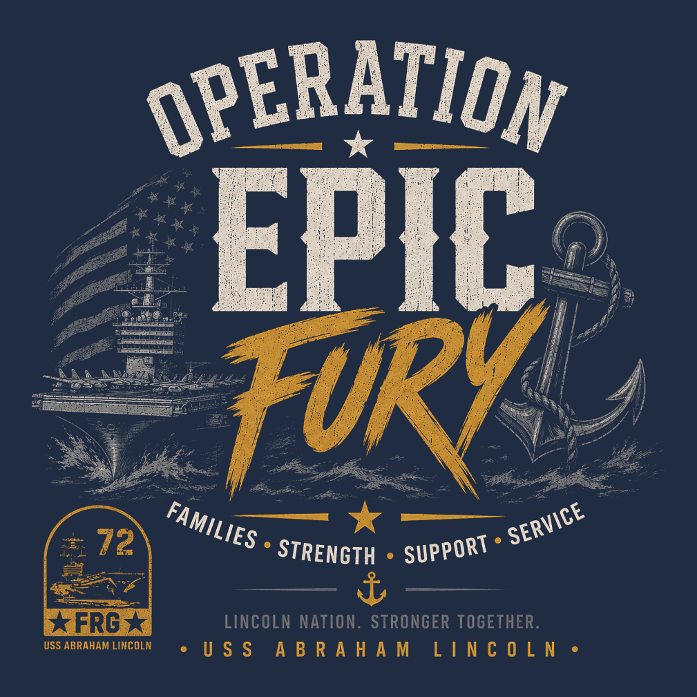 USS Abraham Lincoln Family Fundraiser T-Shirt Campaign shirt design - zoomed
