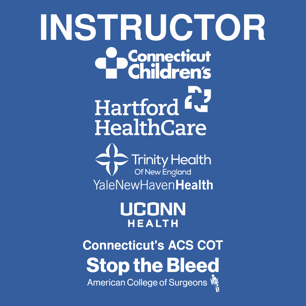Connecticut Hospitals & Stop the Bleed at Dunkin Park shirt design - zoomed