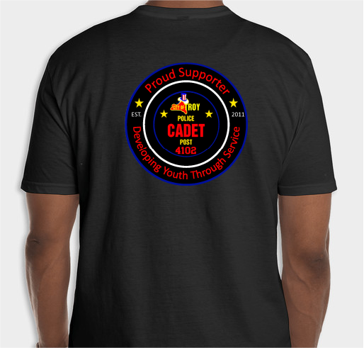 Troy Police Cadet Post #4102 Fundraiser - unisex shirt design - back