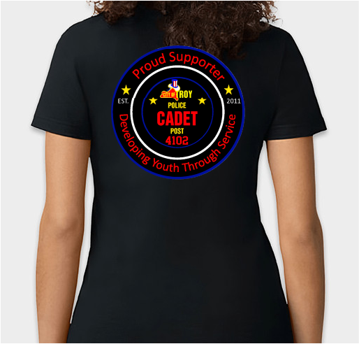 Troy Police Cadet Post #4102 Fundraiser - unisex shirt design - back