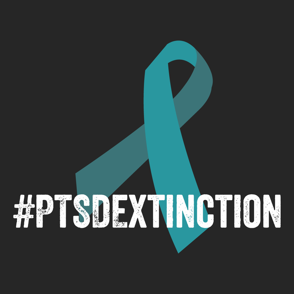 PTSD Extinction - Make PTSD A Thing of the Past #MakePTSDExtinct shirt design - zoomed