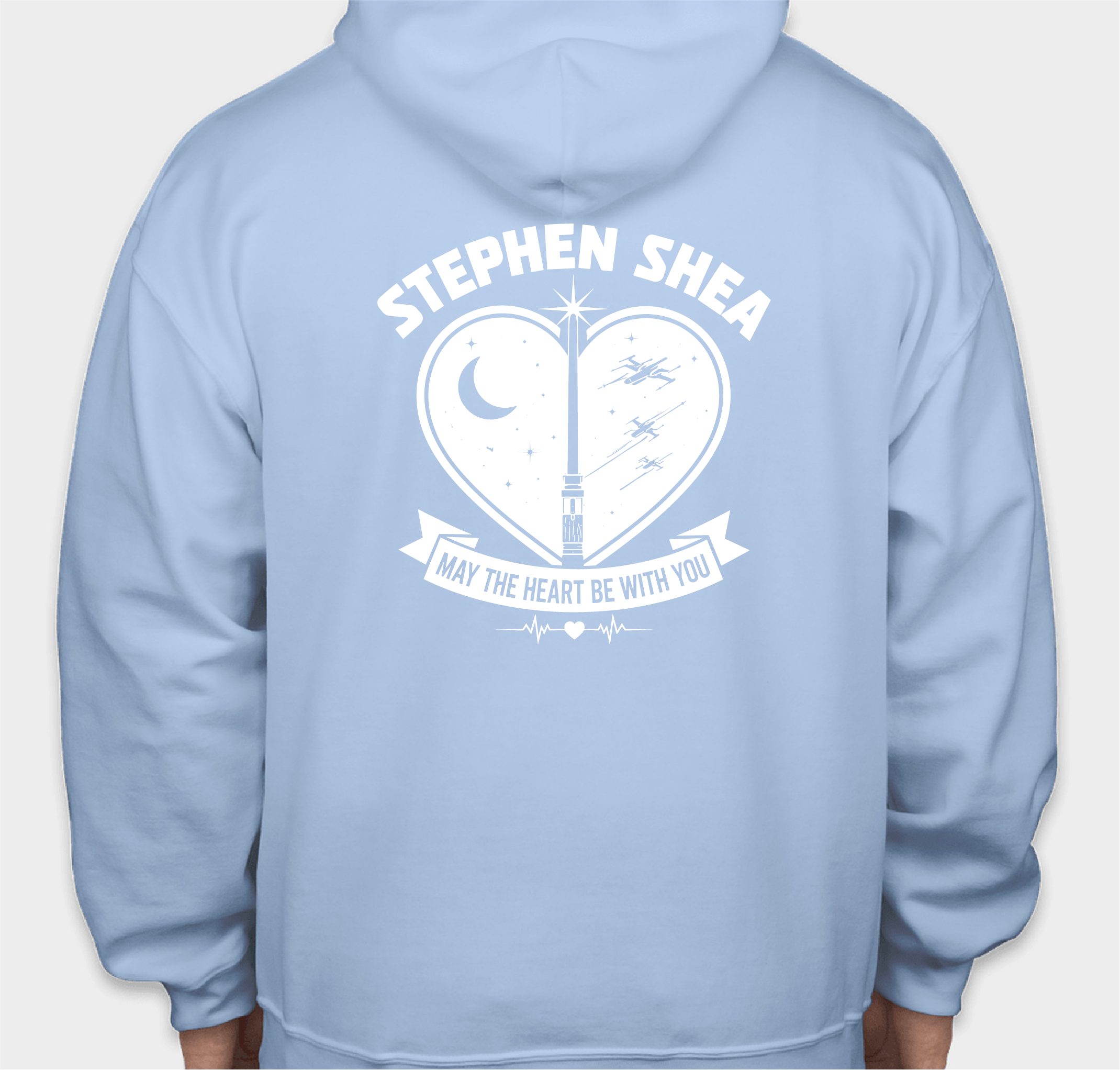 May the Heart be with you Fundraiser - unisex shirt design - back