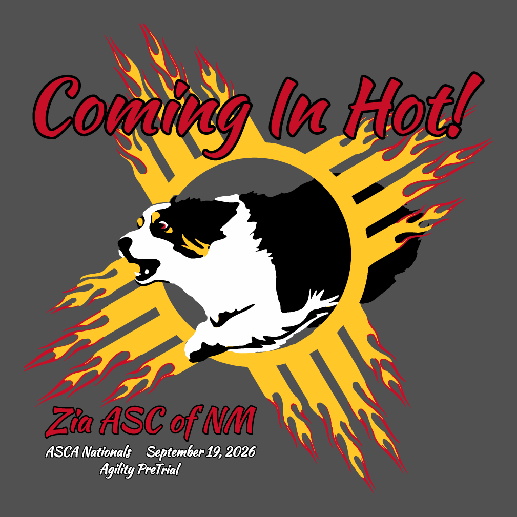 Coming In Hot Agility Pre-Trial shirt design - zoomed