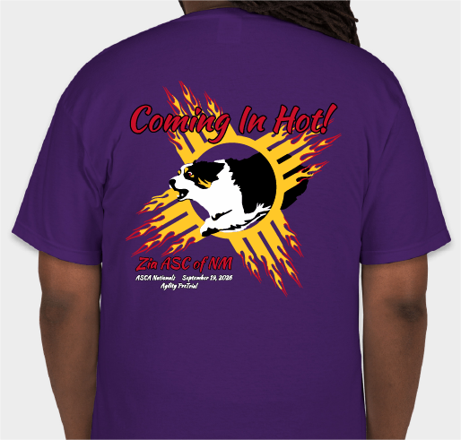 Coming In Hot Agility Pre-Trial Fundraiser - unisex shirt design - back