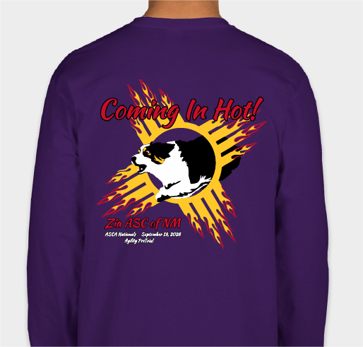 Coming In Hot Agility Pre-Trial Fundraiser - unisex shirt design - back