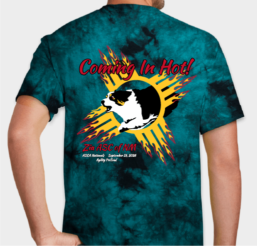 Coming In Hot Agility Pre-Trial Fundraiser - unisex shirt design - back
