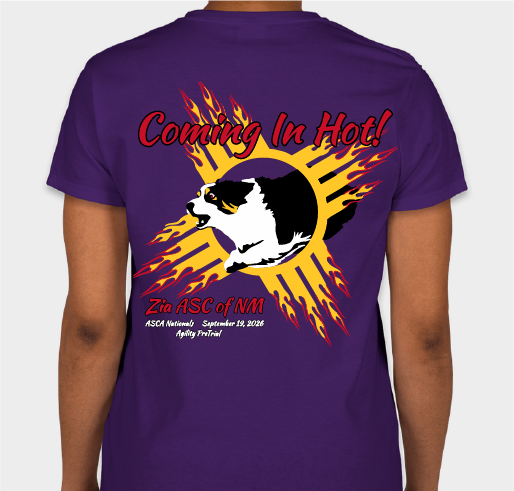 Coming In Hot Agility Pre-Trial Fundraiser - unisex shirt design - back
