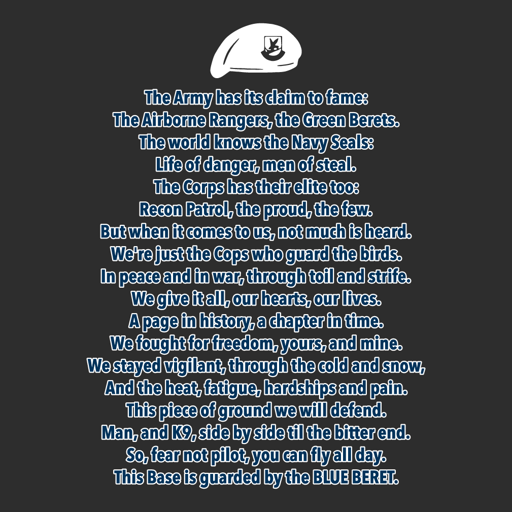 Loring K9 Sentry Dog Cemetery shirt design - zoomed