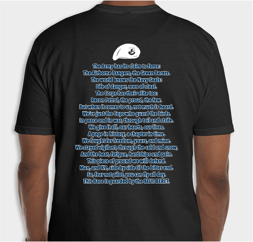 Loring K9 Sentry Dog Cemetery Fundraiser - unisex shirt design - back