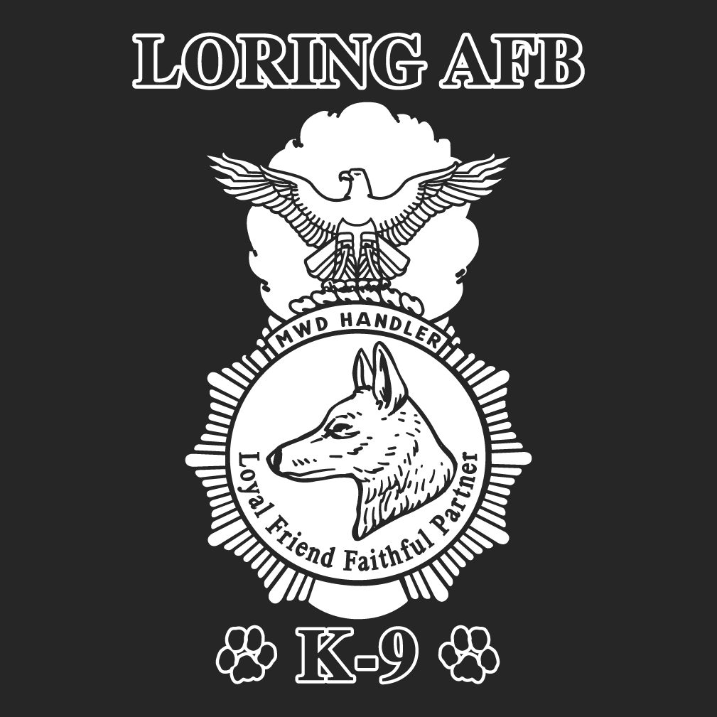 Loring K9 Sentry Dog Cemetery shirt design - zoomed