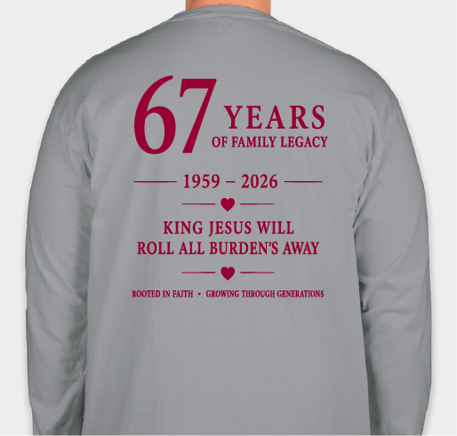 2026 RBB Family Reunion Fundraiser - unisex shirt design - back