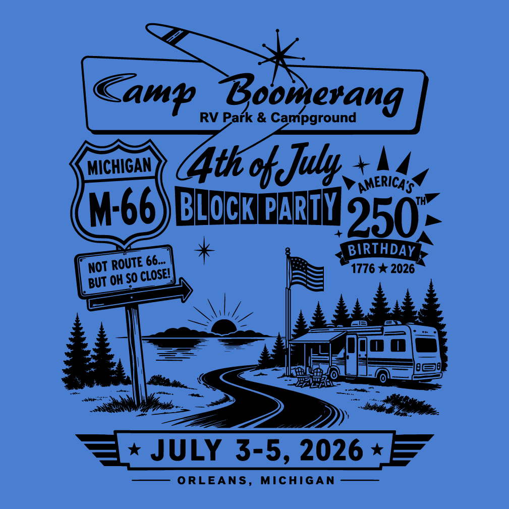 July 4th Commemorative T-shirt and Tank fundraiser shirt design - zoomed
