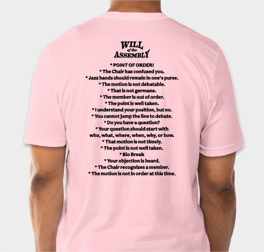 Friday's 12 hour vote Fundraiser - unisex shirt design - back
