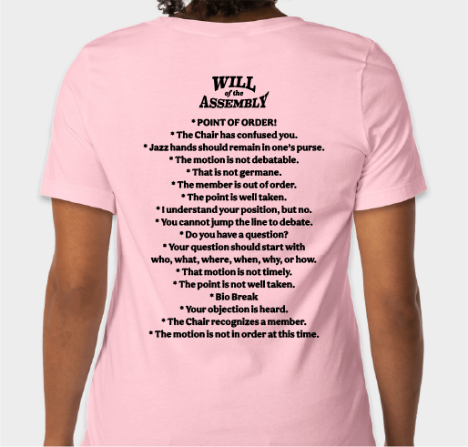Friday's 12 hour vote Fundraiser - unisex shirt design - back