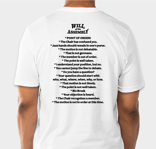 Friday's 12 hour vote Fundraiser - unisex shirt design - back
