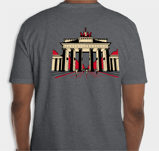 Berlin Marathon Fundraiser for BRACE dementia Research Fundraiser - unisex shirt design - back