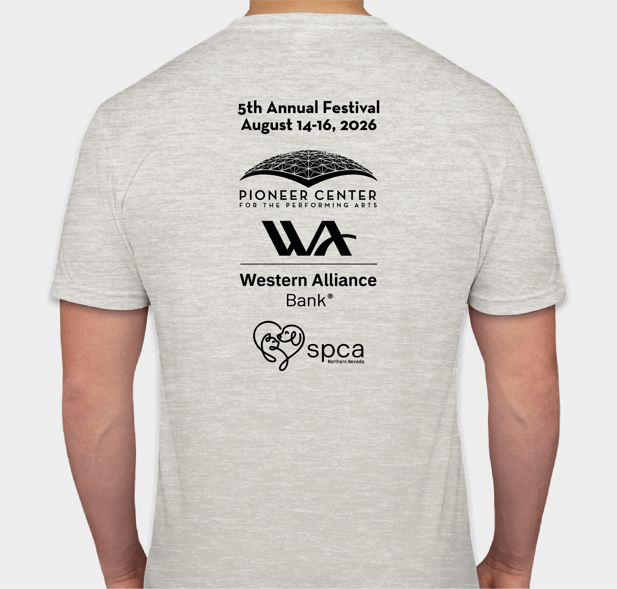Dog Days of Summer Dance Festival Fundraiser - unisex shirt design - back