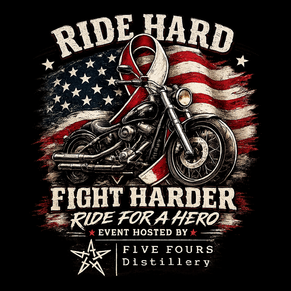 Ride for a Hero, Ride for a Veteran shirt design - zoomed