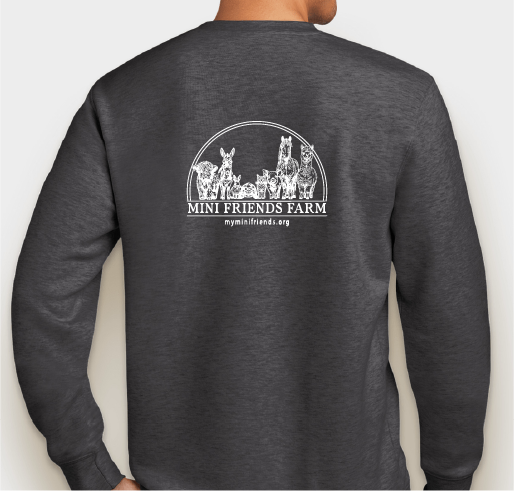A mini farm making a difference in the community Fundraiser - unisex shirt design - back