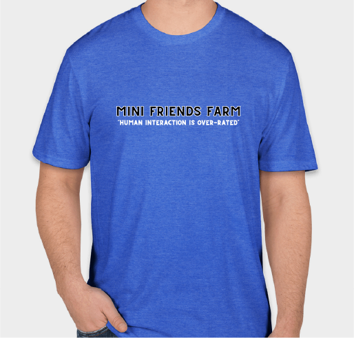 A mini farm making a difference in the community Fundraiser - unisex shirt design - front