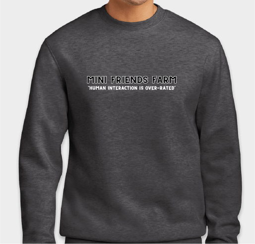 A mini farm making a difference in the community Fundraiser - unisex shirt design - front