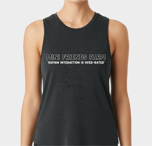 A mini farm making a difference in the community Fundraiser - unisex shirt design - front