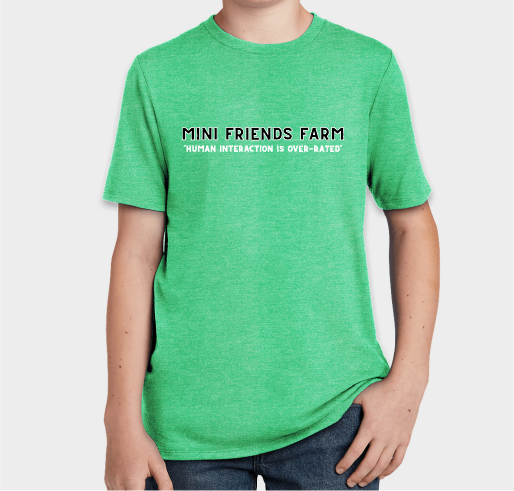 A mini farm making a difference in the community Fundraiser - unisex shirt design - front